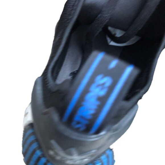 Rare 2020 Adidas NMD R1 Black Metal Grey Lush Blue Size 13 - Picture 10 of 16